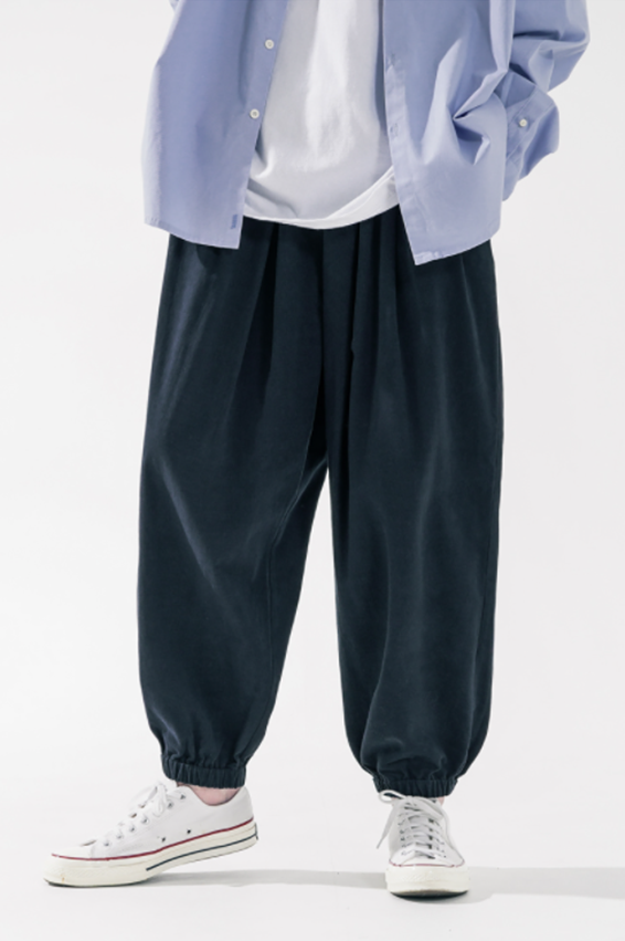 ダブルユーブイプロジェクト(WV PROJECT) Low-key F/W Banding Jogger Pants Navy JJLP7529