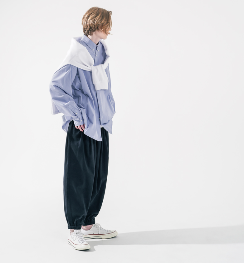 ダブルユーブイプロジェクト(WV PROJECT) Low-key F/W Banding Jogger Pants Navy JJLP7529