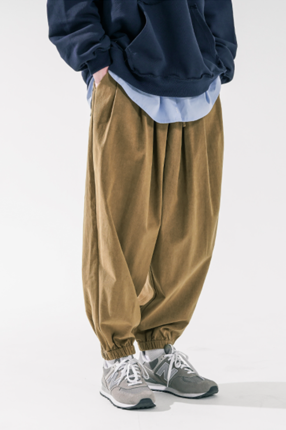 ダブルユーブイプロジェクト(WV PROJECT) Low-key F/W Banding Jogger Pants Deep Beige JJLP7529