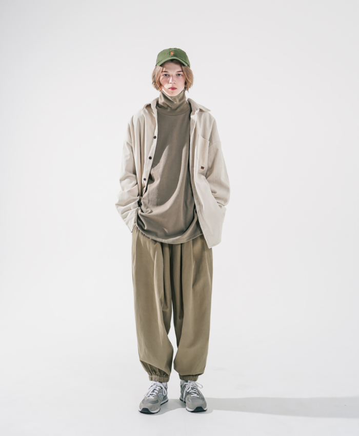ダブルユーブイプロジェクト(WV PROJECT) Low-key F/W Banding Jogger Pants Beige JJLP7529