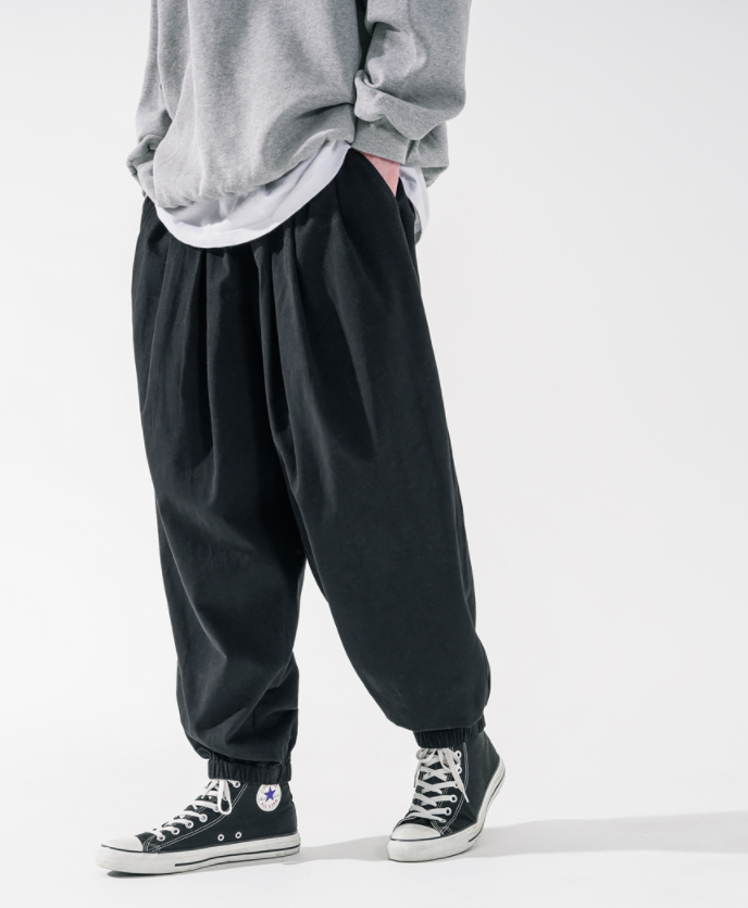 ダブルユーブイプロジェクト(WV PROJECT) Low-key F/W Banding Jogger Pants Black JJLP7529