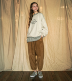 ダブルユーブイプロジェクト(WV PROJECT) Lesotho Corduroy Jogger Pants Deep Beige JJLP7526