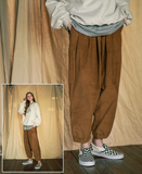 ダブルユーブイプロジェクト(WV PROJECT) Lesotho Corduroy Jogger Pants Deep Beige JJLP7526