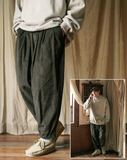 ダブルユーブイプロジェクト(WV PROJECT) Lesotho Corduroy Jogger Pants Khaki Brown JJLP7526
