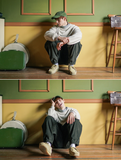 ダブルユーブイプロジェクト(WV PROJECT) Lesotho Corduroy Jogger Pants Khaki Brown JJLP7526