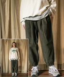 ダブルユーブイプロジェクト(WV PROJECT) Lesotho Corduroy Jogger Pants Khaki Brown JJLP7526