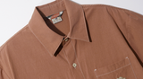 ダブルユーブイプロジェクト(WV PROJECT) Ann Square Short Sleeve Shirt Red Brown JISS7488