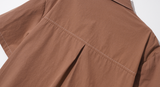 ダブルユーブイプロジェクト(WV PROJECT) Ann Square Short Sleeve Shirt Red Brown JISS7488