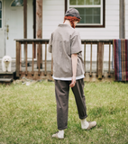 ダブルユーブイプロジェクト(WV PROJECT) And Life Checkered Short-sleeved shirt Brown MJSS7486