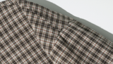 ダブルユーブイプロジェクト(WV PROJECT) And Life Checkered Short-sleeved shirt Brown MJSS7486