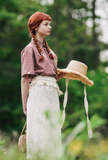 ダブルユーブイプロジェクト(WV PROJECT) And Life Check Short Sleeve Shirt Burgundy MJSS7486