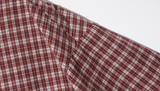 ダブルユーブイプロジェクト(WV PROJECT) And Life Check Short Sleeve Shirt Burgundy MJSS7486