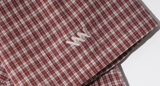 ダブルユーブイプロジェクト(WV PROJECT) And Life Check Short Sleeve Shirt Burgundy MJSS7486