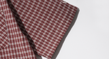 ダブルユーブイプロジェクト(WV PROJECT) And Life Check Short Sleeve Shirt Burgundy MJSS7486