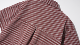 ダブルユーブイプロジェクト(WV PROJECT) And Life Check Short Sleeve Shirt Burgundy MJSS7486