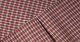 ダブルユーブイプロジェクト(WV PROJECT) And Life Check Short Sleeve Shirt Burgundy MJSS7486