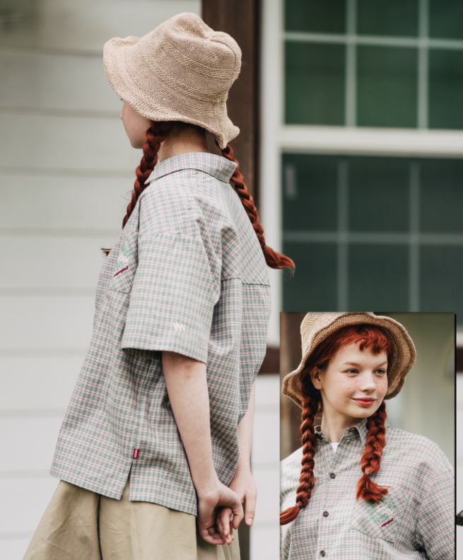 ダブルユーブイプロジェクト(WV PROJECT) And Life Check Short Sleeve Shirt Green MJSS7486