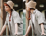 ダブルユーブイプロジェクト(WV PROJECT) And Life Check Short Sleeve Shirt Green MJSS7486
