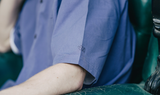 ダブルユーブイプロジェクト(WV PROJECT) Vertical Line Short Sleeve Shirt Violet JISS7501