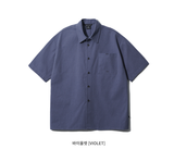 ダブルユーブイプロジェクト(WV PROJECT) Vertical Line Short Sleeve Shirt Violet JISS7501