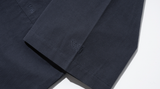 ダブルユーブイプロジェクト(WV PROJECT) Vertical Line Short Sleeve Shirt Navy JISS7501