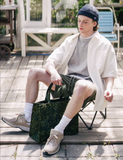 ダブルユーブイプロジェクト(WV PROJECT) Vertical Line Short Sleeve Shirt White JISS7501