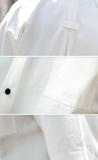 ダブルユーブイプロジェクト(WV PROJECT) Vertical Line Short Sleeve Shirt White JISS7501