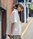 ダブルユーブイプロジェクト(WV PROJECT) Vertical Line Short Sleeve Shirt White JISS7501