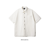 ダブルユーブイプロジェクト(WV PROJECT) Vertical Line Short Sleeve Shirt White JISS7501