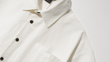 ダブルユーブイプロジェクト(WV PROJECT) Vertical Line Short Sleeve Shirt White JISS7501