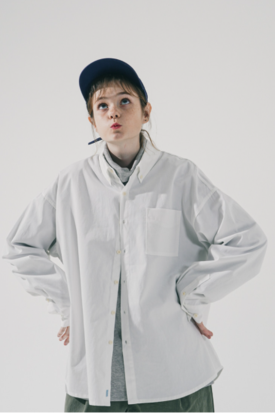 ダブルユーブイプロジェクト(WV PROJECT) The Overfit Shirt Ivory JJLS7513