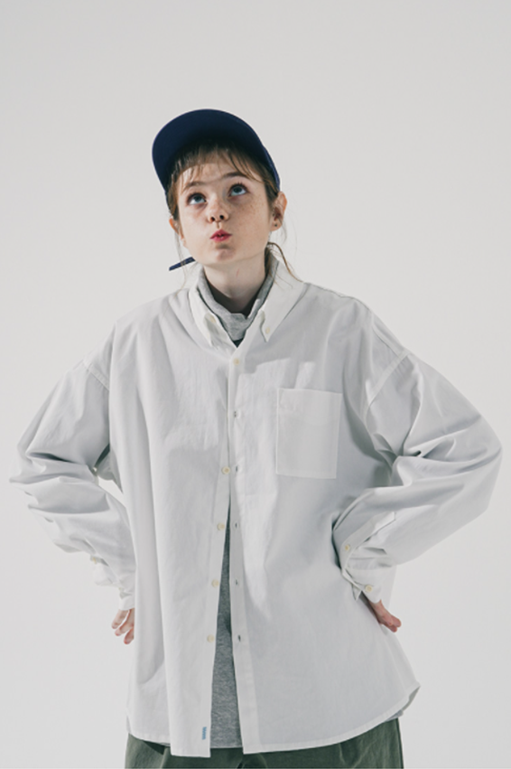 ダブルユーブイプロジェクト(WV PROJECT) The Overfit Shirt Ivory JJLS7513