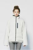 セイントペイン(SAINTPAIN) SP REVERSIBLE FLEECE ZIP JACKET-WHITE