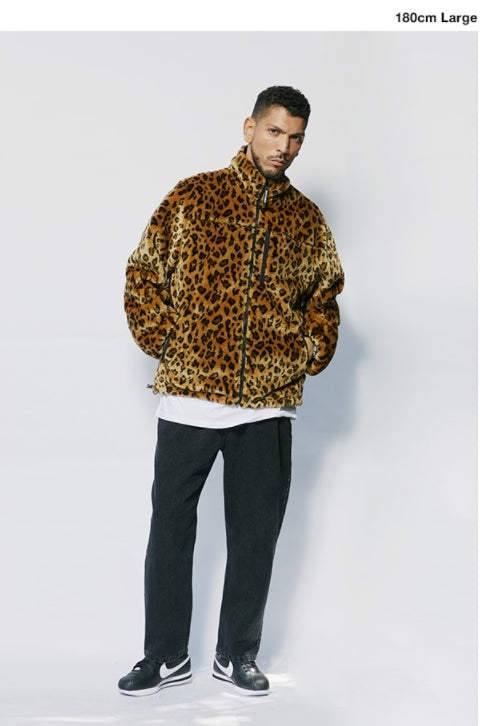 セイントペイン(SAINTPAIN)   SP REVERSIBLE FLEECE ZIP JACKET-LEOPARD