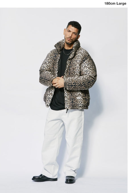 セイントペイン(SAINTPAIN)  SP LEOPARD RDS DUCK DOWN PADDING-BEIGE