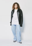 セイントペイン(SAINTPAIN) SP VEGAN LEATHER SHEARlING JACKET-BLACK