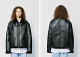 セイントペイン(SAINTPAIN) SP VEGAN LEATHER SHEARlING JACKET-BLACK