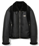 セイントペイン(SAINTPAIN) SP VEGAN LEATHER SHEARlING JACKET-BLACK