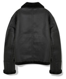 セイントペイン(SAINTPAIN) SP VEGAN LEATHER SHEARlING JACKET-BLACK