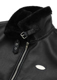 セイントペイン(SAINTPAIN) SP VEGAN LEATHER SHEARlING JACKET-BLACK