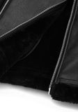 セイントペイン(SAINTPAIN) SP VEGAN LEATHER SHEARlING JACKET-BLACK