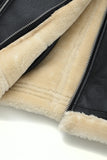 セイントペイン(SAINTPAIN)  SP VEGAN LEATHER SHEARlING JACKET-IVORY