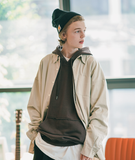 ダブルユーブイプロジェクト(WV PROJECT) The Overfit Shirt Beige Gray JJLS7513