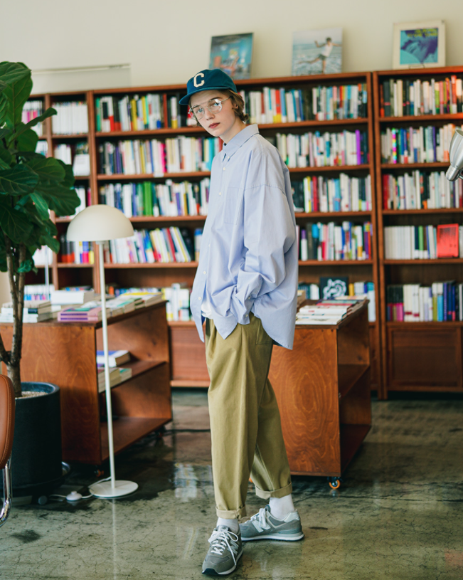 ダブルユーブイプロジェクト(WV PROJECT) The Overfit Shirt Lavender Blue JJLS7513