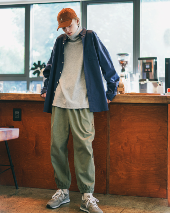 ダブルユーブイプロジェクト(WV PROJECT) The Overfit Shirt Navy JJLS7513