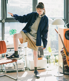 ダブルユーブイプロジェクト(WV PROJECT) The Overfit Shirt Navy JJLS7513
