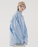 ダブルユーブイプロジェクト(WV PROJECT) The Overfit Shirt Sky Blue JJLS7513