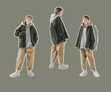 ダブルユーブイプロジェクト(WV PROJECT) Pretzel Corduroy Shirt Khaki JJLS7525