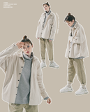 ダブルユーブイプロジェクト(WV PROJECT) Pretzel Corduroy Shirt Cream JJLS7525