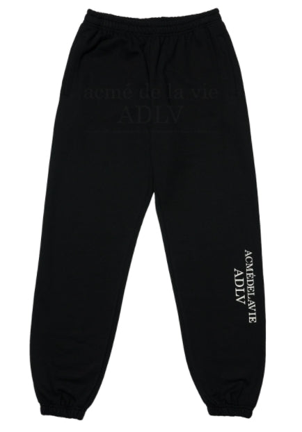 アクメドラビ(acme' de la vie) ESSENTIAL LOGO PANTS BLACK